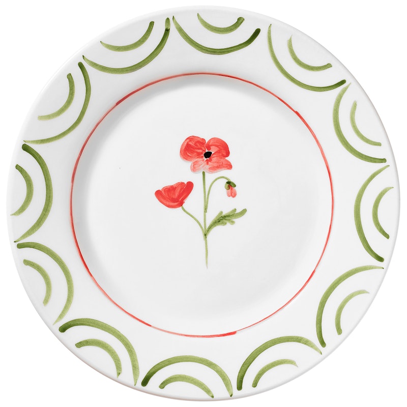 Cottage Flower Bord 28 cm, Rood