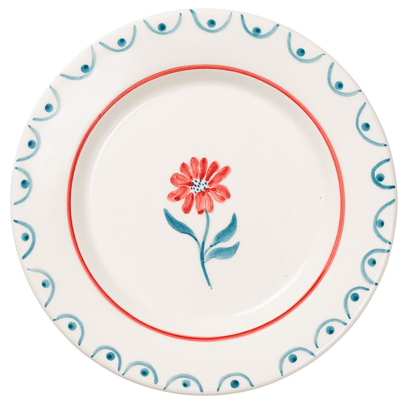 Cottage Flower Bordje 22 cm, Teal