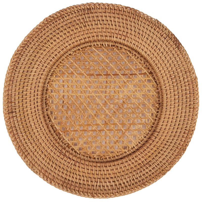 Scallop Placemat Rotan 36 cm, Naturel