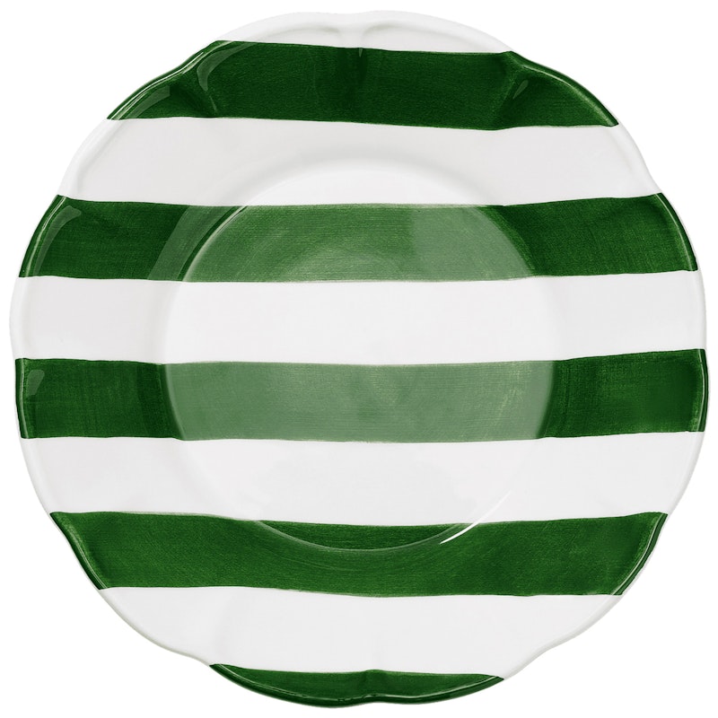 Stripe Bord 28 cm, Groen