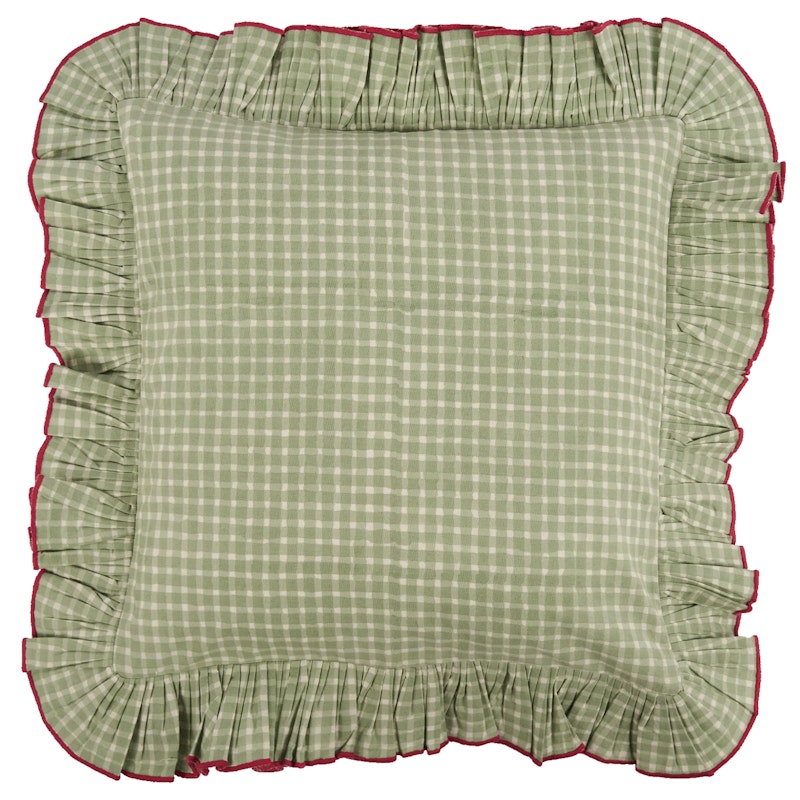 Vichy Kussenhoes 40x40 cm, Groen