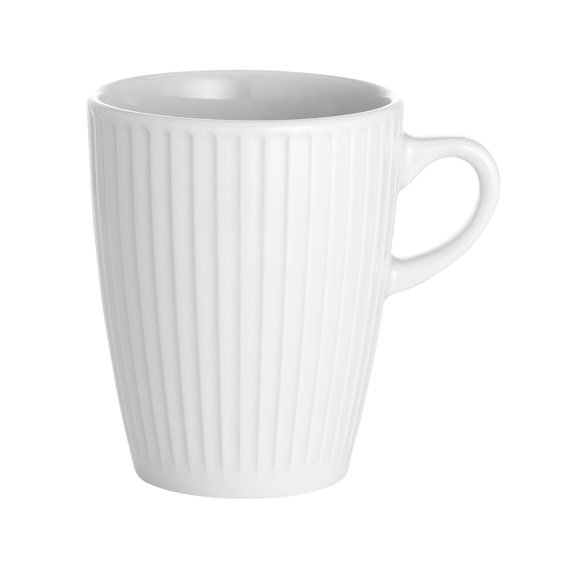 Plissé Mug 27 cl, White