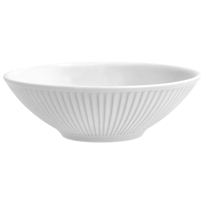 Plissé Kom 14 cm Wit