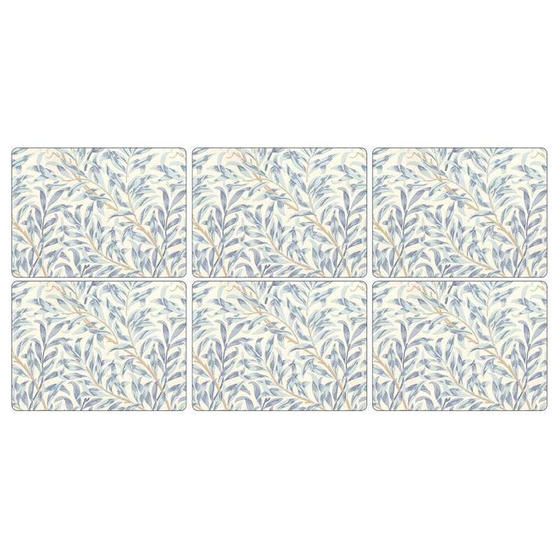 Willow Bough Blue Placemats 23 x 30, Set van 6