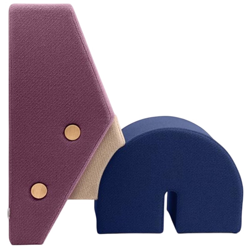 Keystone Ligstoel Fig Purple / Gebroken Wit / Navy Blue