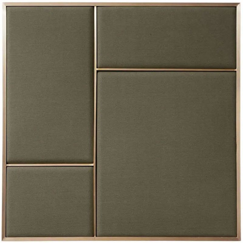 Nouveau Pin Prikbord Medium, Messing / Oyster Grey