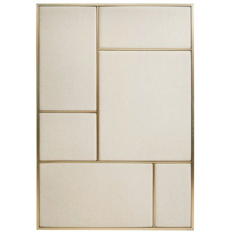 Nouveau Pin Prikbord Groot, Messing / Canvas