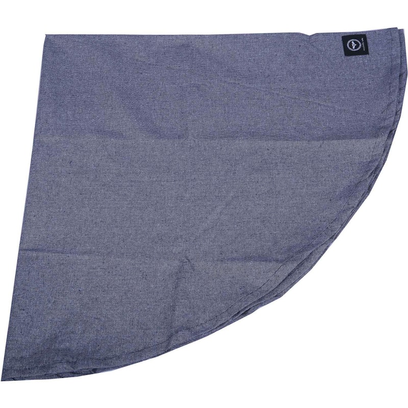 Hedvig Tafelkleed Behandeld 160 cm Rond Chambray, Marineblauw / Wit