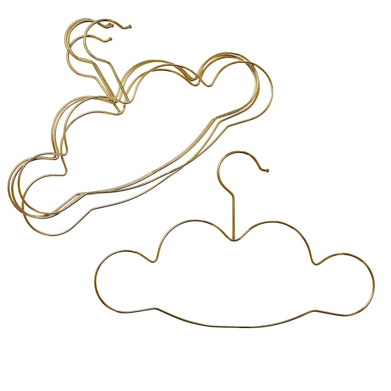 Cloud Kleerhangers voor Kinderen 5-Pack, Goud