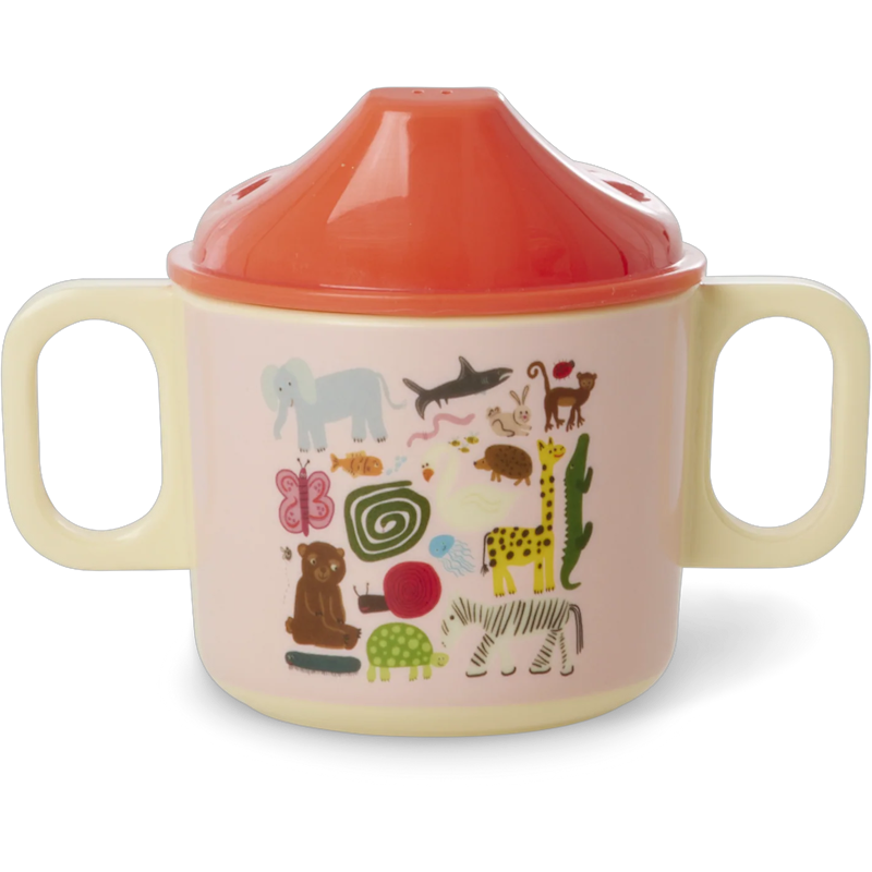 Babybeker Melamine 25 cl, Pink Wildlife