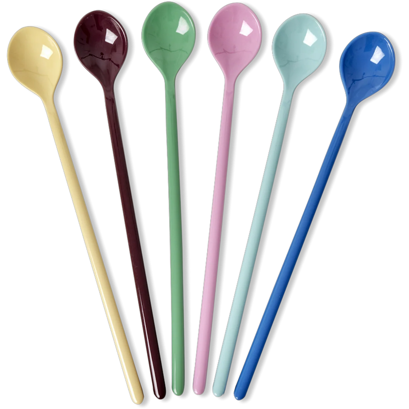 Café Latte-Lepel Melamine Pak van 6, Show Your True Colors