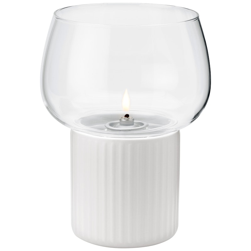 Hygge Hurricane Olielamp, Wit