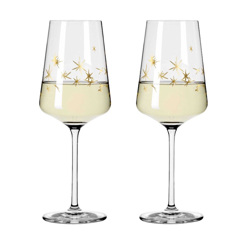 Celebration Deluxe Wittewijnglas Stars Pak van 2, 40 cl