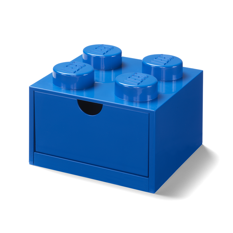 LEGO® Opslag Met Lade 4 Knoppen, Blauw