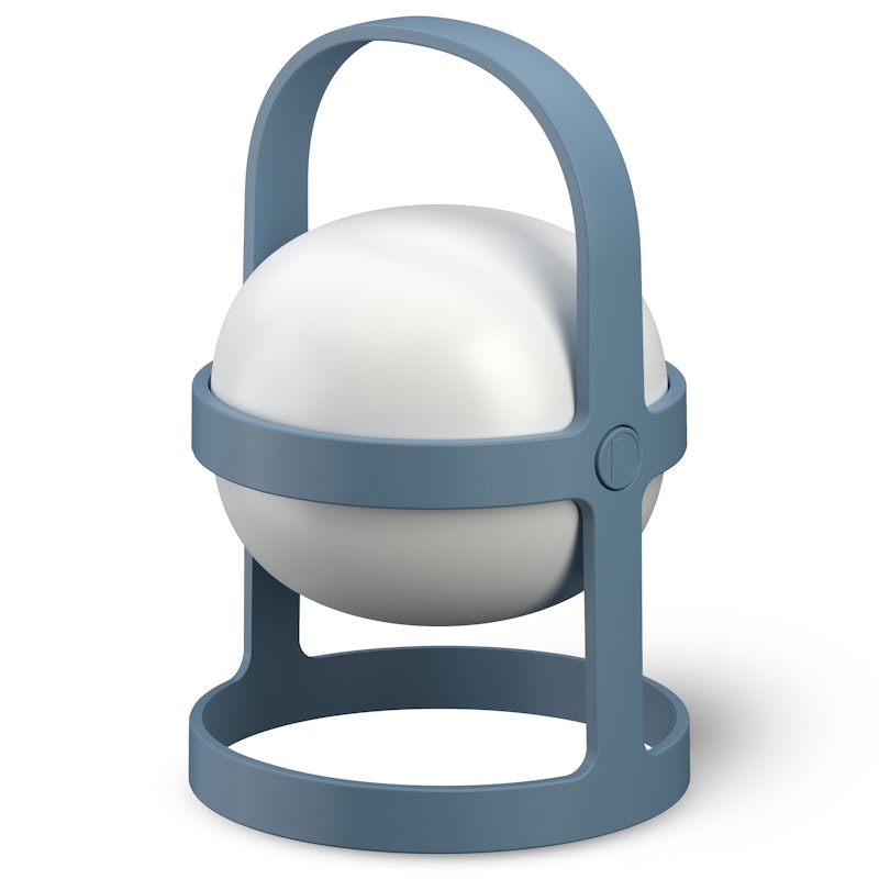 Soft Spot Solar Circular Lamp Draagbaar 18,5 cm, Sky Blue