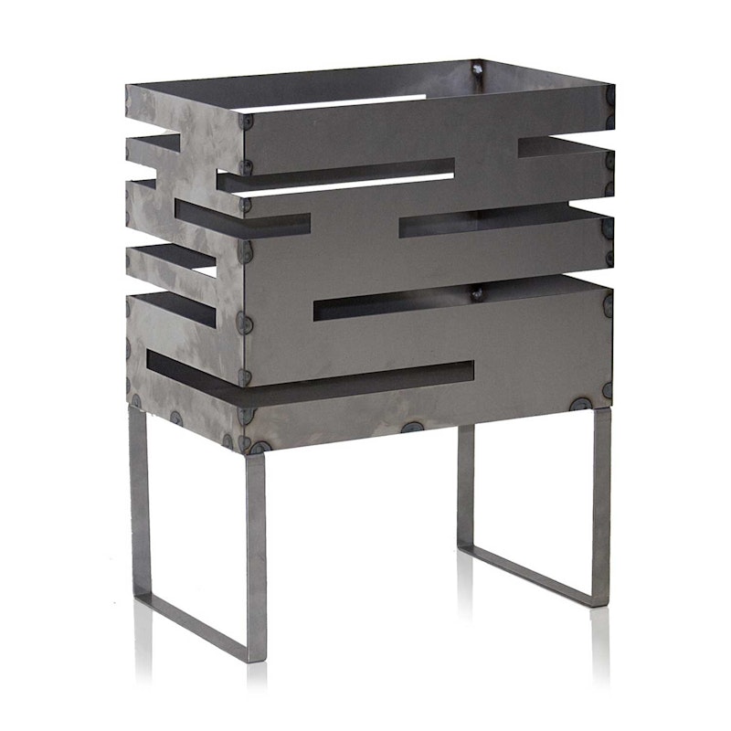 Röshults Urban 70 Fire Basket, Untreated Steel