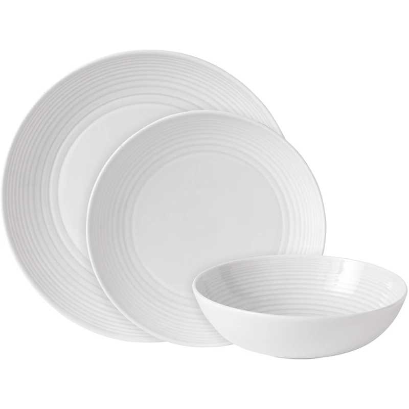 Maze White Servies Pak van 12
