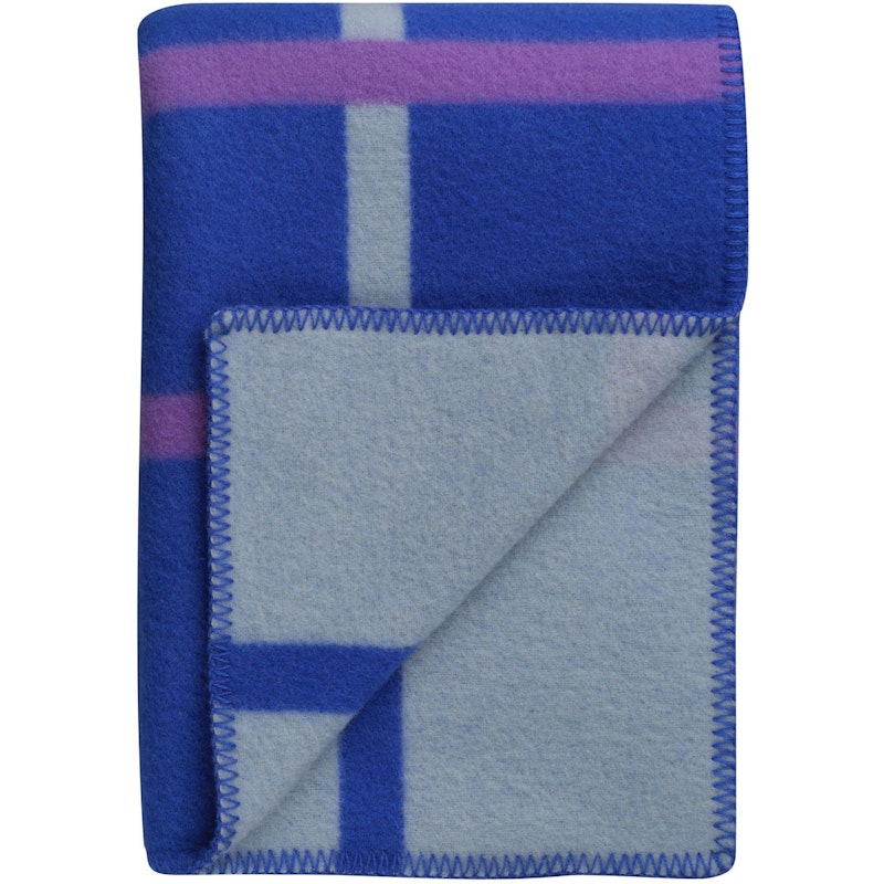 Knut Plaid 135x200 cm, Cobolt Blue