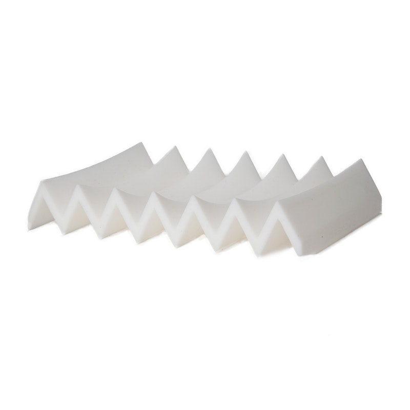 ZigZag Soap Dish Rubber, White