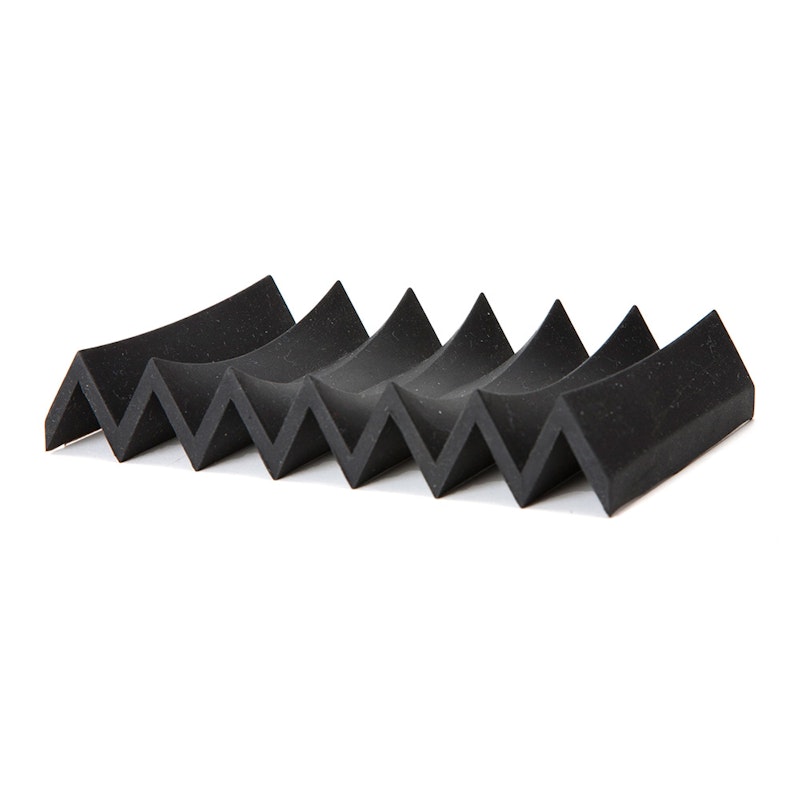 ZigZag Soap Dish Rubber, Black