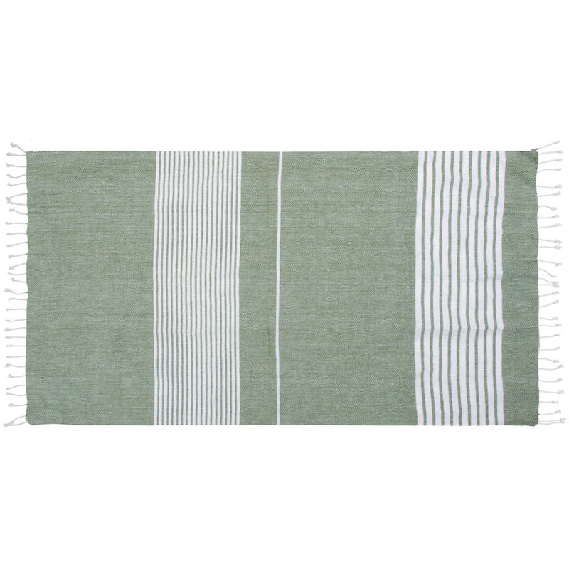 Ella Hamam Handdoek 145x250 cm, Groen