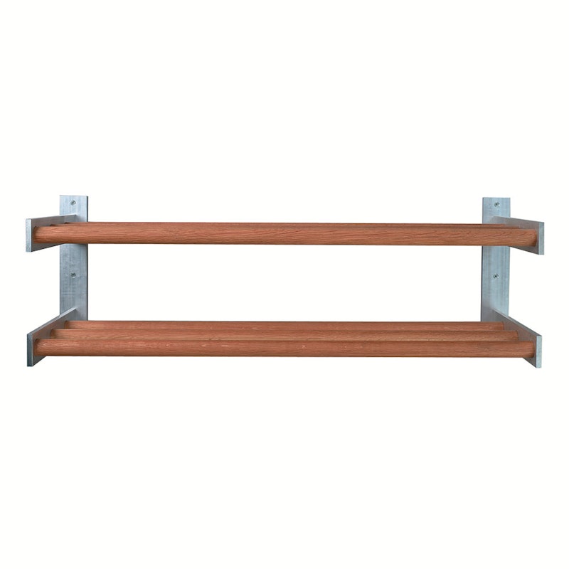 Shoe Shelf 5, Oak/Aluminium