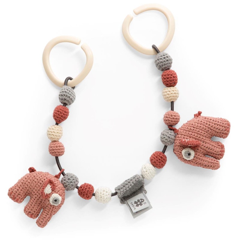 Fanto The Elephant Kinderwagenketting, Blossom Pink