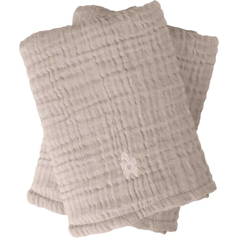 Muslin Verzorgingshanddoek Pak van 2, Jetty Beige
