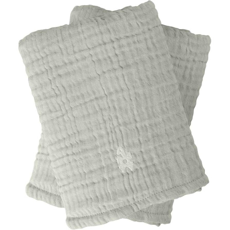 Muslin Nursing Towel 2-pack, Mist Green