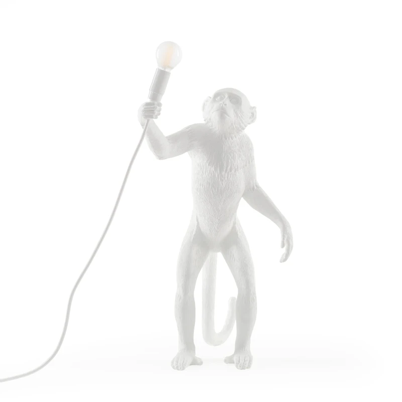 Monkey Lamp Staand, Wit