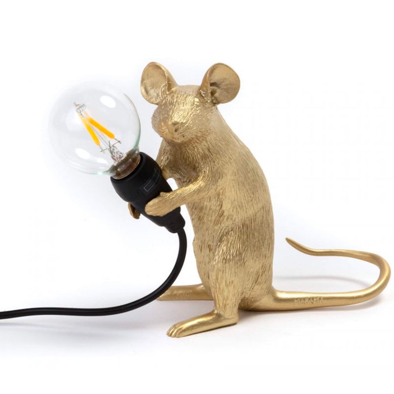 Mouse Lamp Mac Tafellamp, Goud