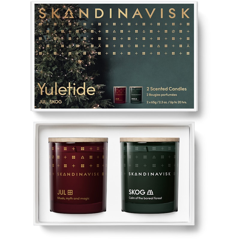Yuletide Geurkaarsenset, 2 x 65 g