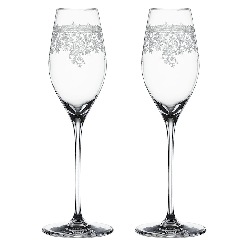 Arabesque Champagneglas Pak van 2, 30 cl