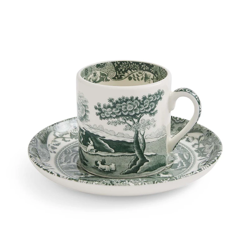 Heritage Green Italian Espressokopje 9 cl, Groen