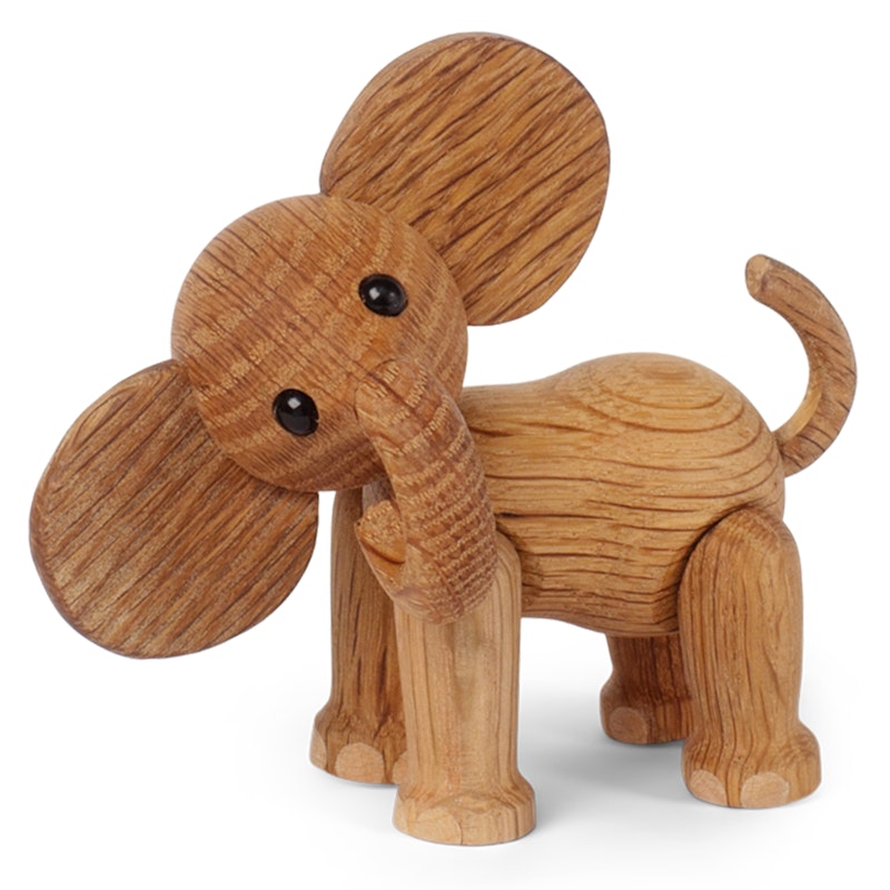 Ella Baby Elephant Houten Beeldje, 9 cm