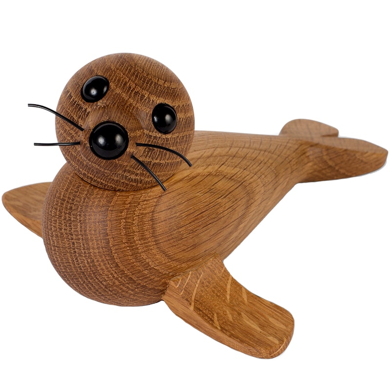 Mamma Säl Houten Beeldje 19 cm