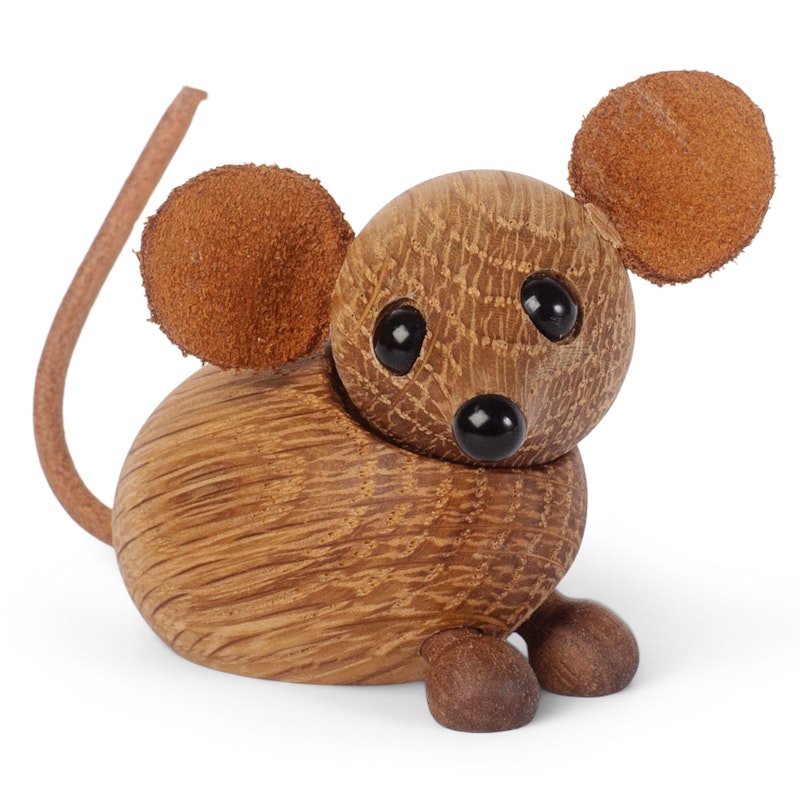 The Country Mouse Houten Beeldje 4,5 cm