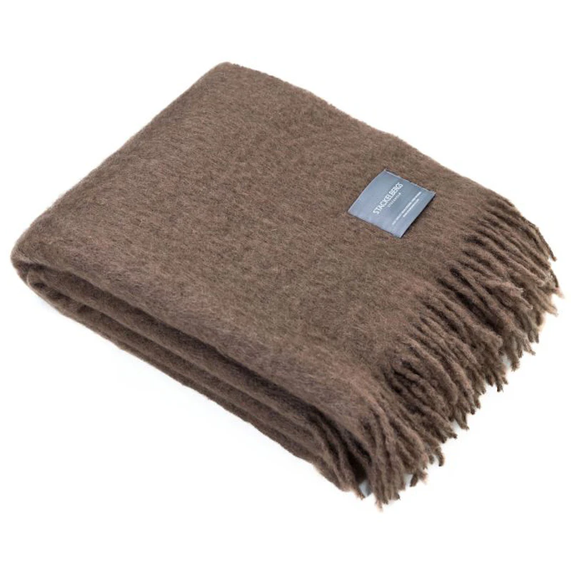 Mohair Plaid 130x170 cm, Mocca