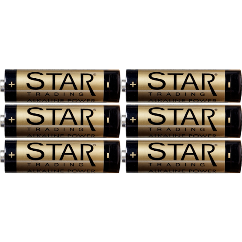 AA Alkaline Power Batterijen, Pak van 6