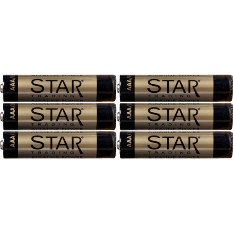 AAA Alkaline Power Batterijen, Pak van 6
