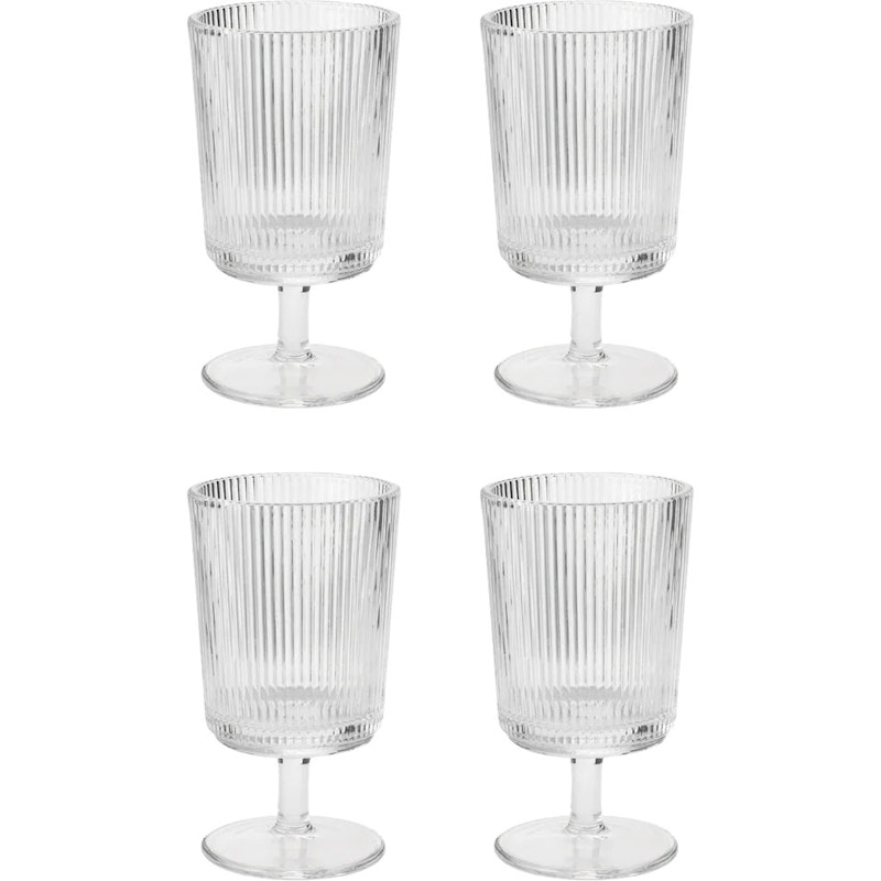 Pilastro Wijnglas 18 cl Pak van 4, Doorzichtig