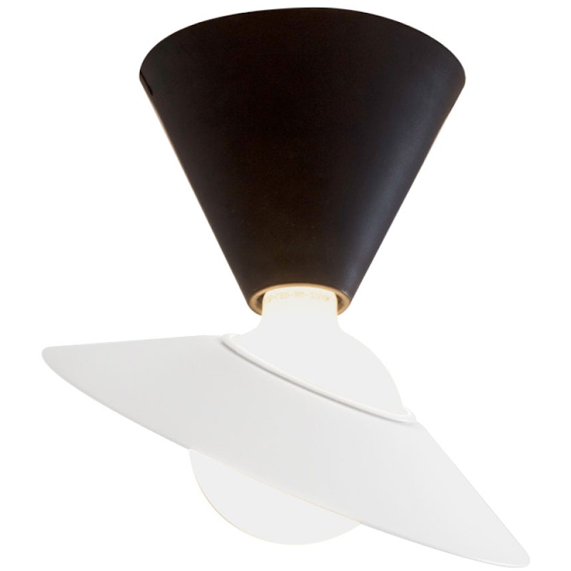 Fante Wand-/Plafondlamp, Zwart