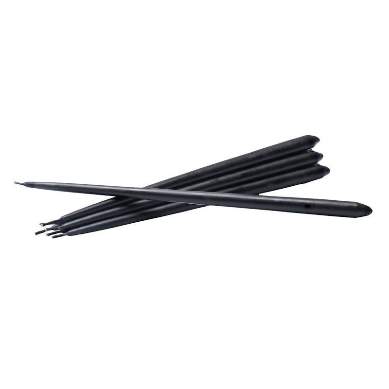 Stoff Kaars by Ester&Erik Pak van 6, Zwart