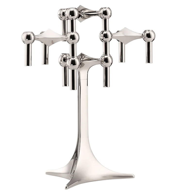 Stoff Nagel Kandelaar Chroom + Tafelstand