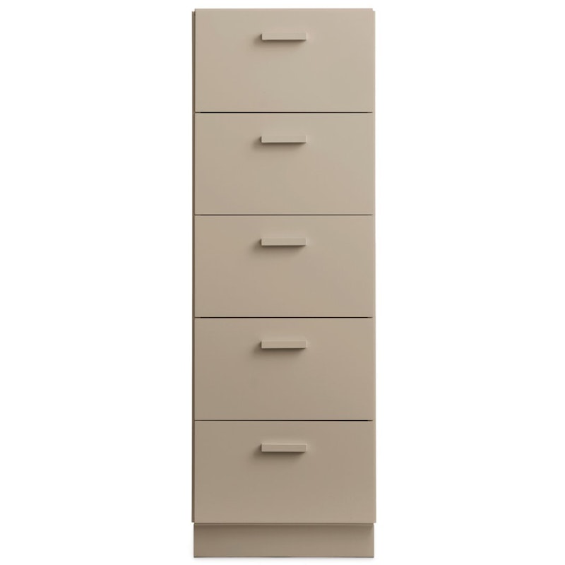 Relief Ladenkast Lang met Sokkel, Beige