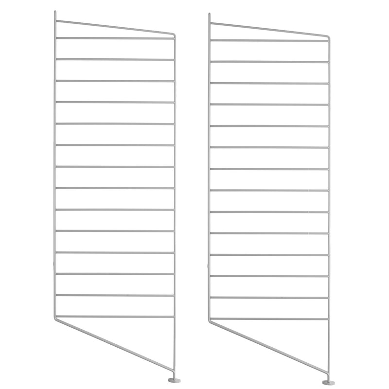 String Panelen Vloer 30x85 cm Pak van 2, Grijs