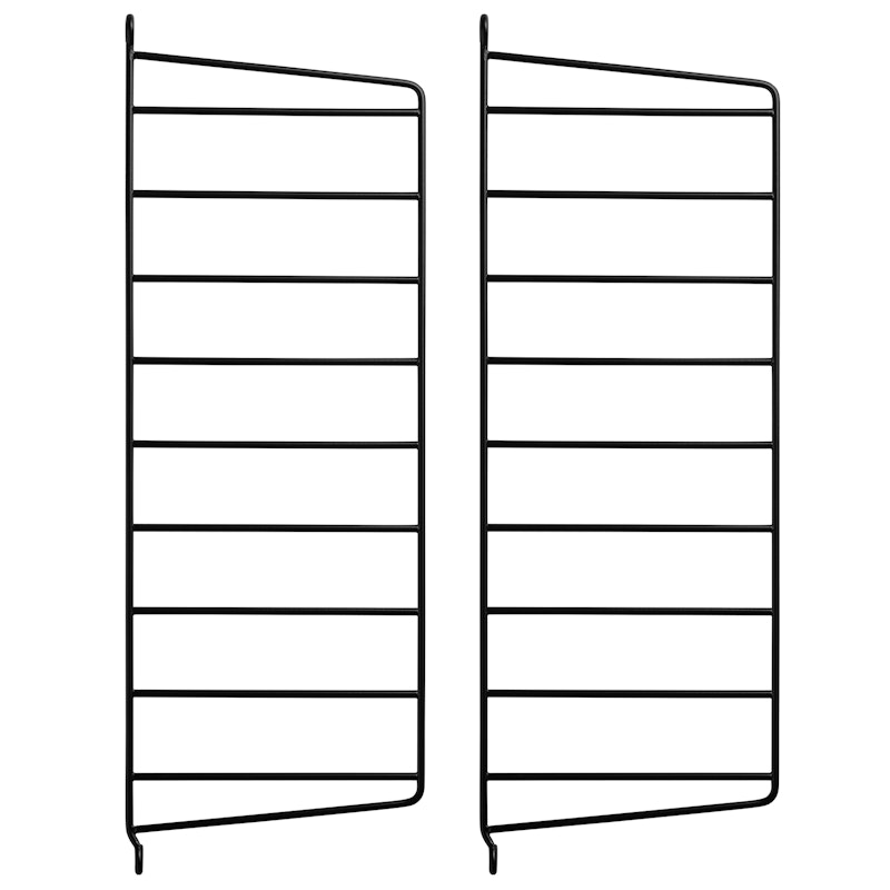 String Panelen 20x50 cm Pak van 2, Zwart