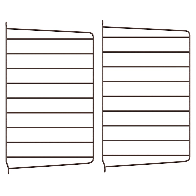 String Panelen 30x50 cm Pak van 2, Donkerbruin