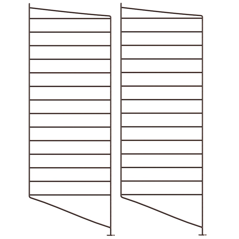 String Panelen Vloer 30x85 cm Pak van 2, Donkerbruin