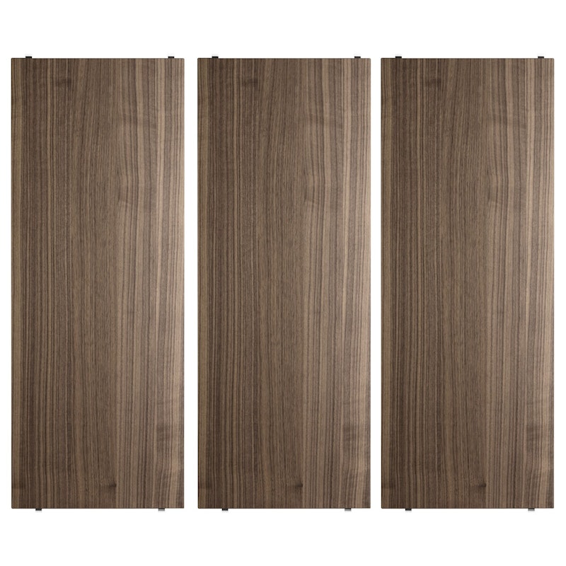 String Schappen Pak van 3 58x30 cm, Walnoot